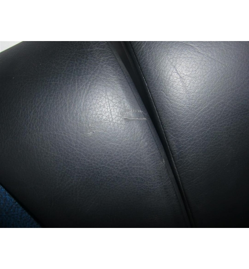 Rückenlehne Rücksitz Oberteil klappbar BMW 3er E36 Compact  teilleder schwarz stoff blau