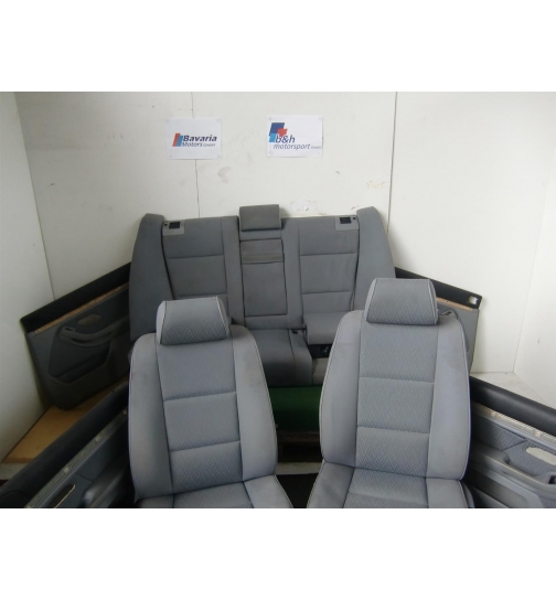 BMW Sitze Sitzausstattung Stoff grau 5er E39 Limousine klappbar Isofix kindersitze Rips Diagonal