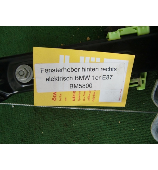Fensterheber elektrisch  BMW 1er E87  hinten rechts elektrisch