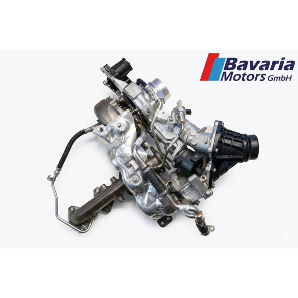 Original BMW Bi-Turbo 11 65 8471062 BorgWarner Turbo Systems mitVerbindungsrohr-Bypassklappe Neu 11 65 8471061 11 65 8471063 11 65 8471062 8471403